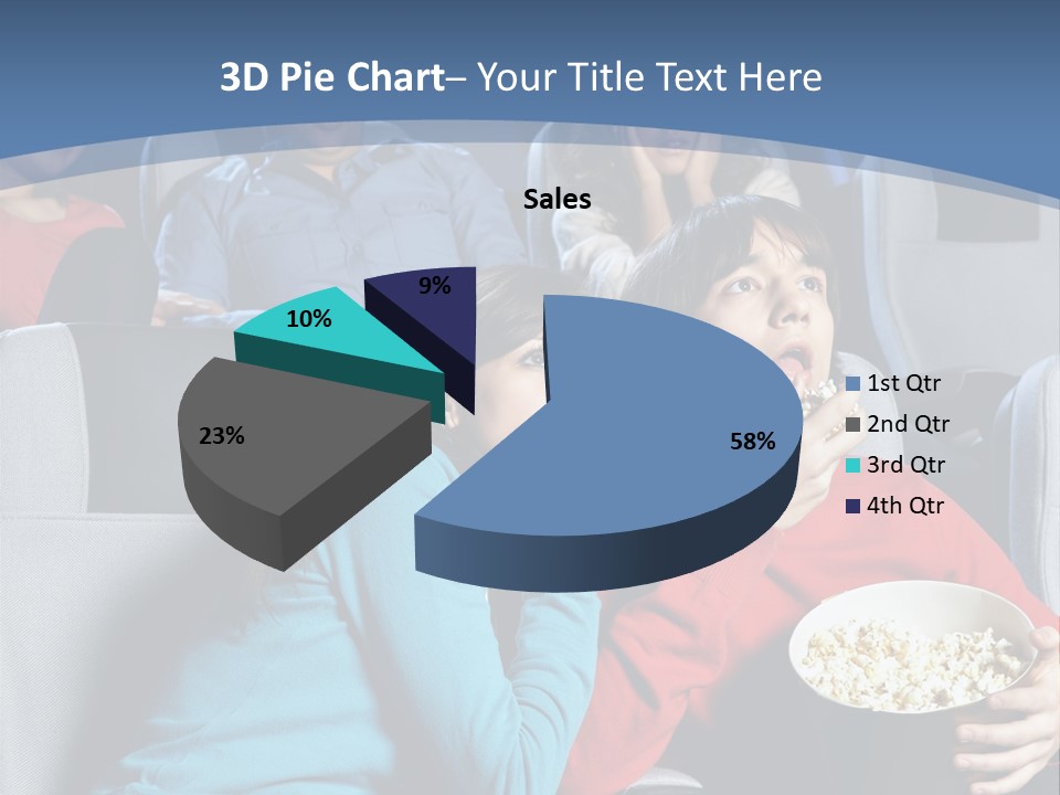 Men At Cinema PowerPoint Template