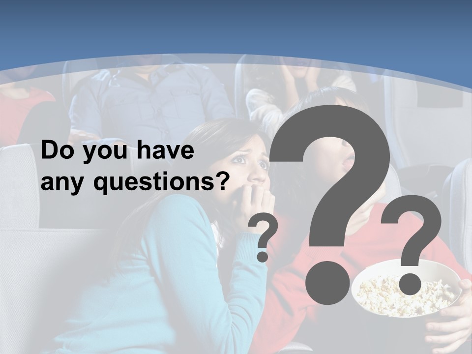 Men At Cinema PowerPoint Template