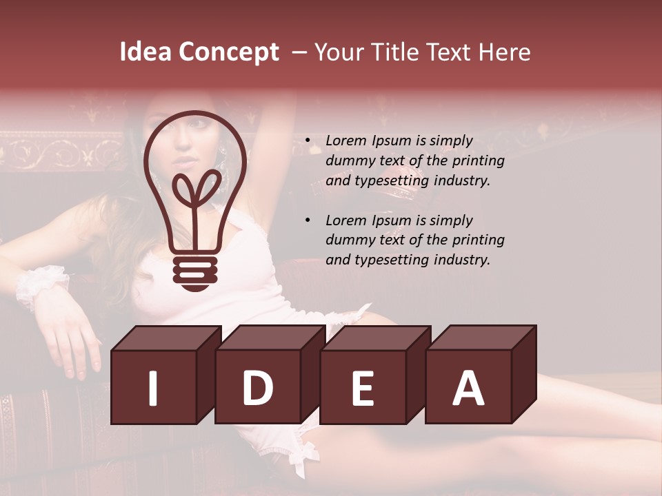 Young Darkness Emotion PowerPoint Template