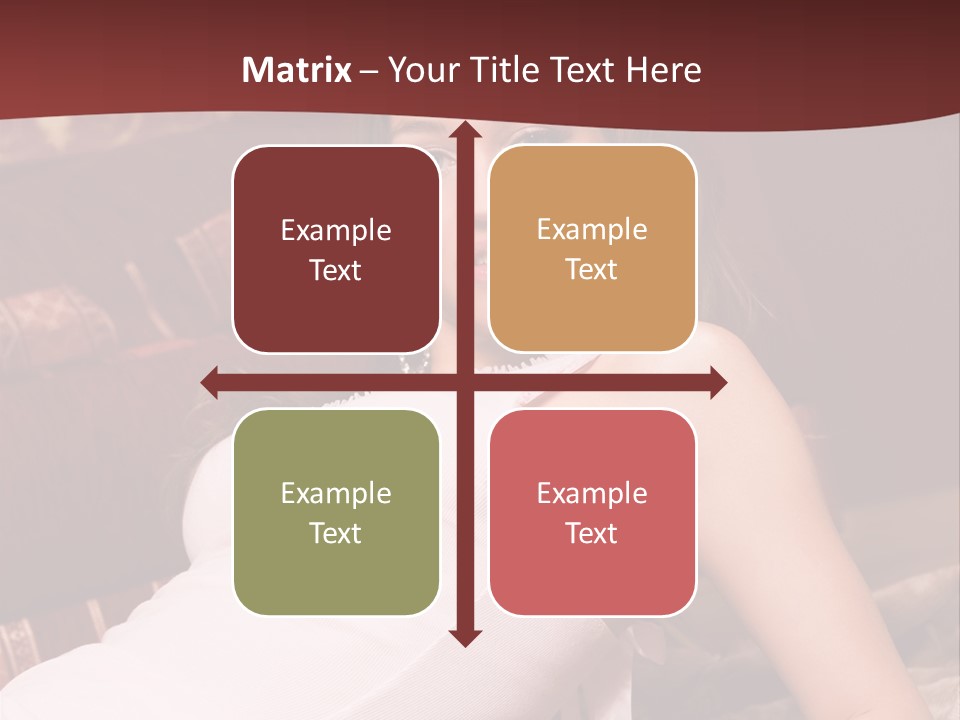 Pink Woman Face PowerPoint Template