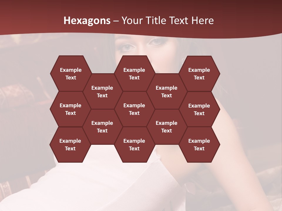 Pink Woman Face PowerPoint Template