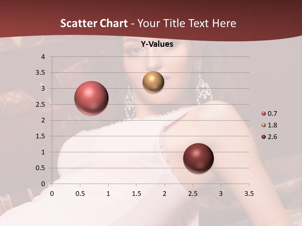 Pink Woman Face PowerPoint Template