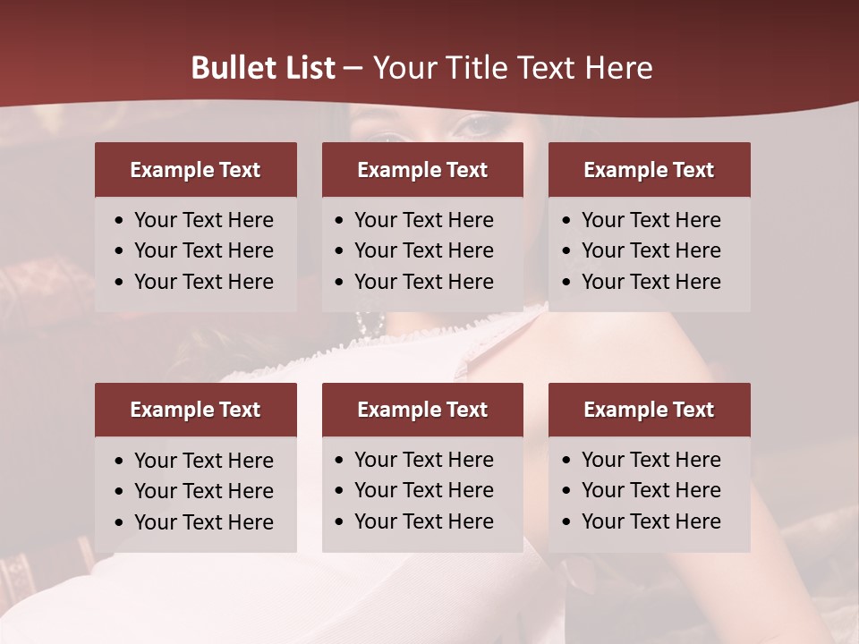 Pink Woman Face PowerPoint Template