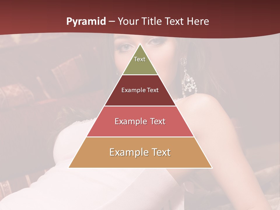 Pink Woman Face PowerPoint Template