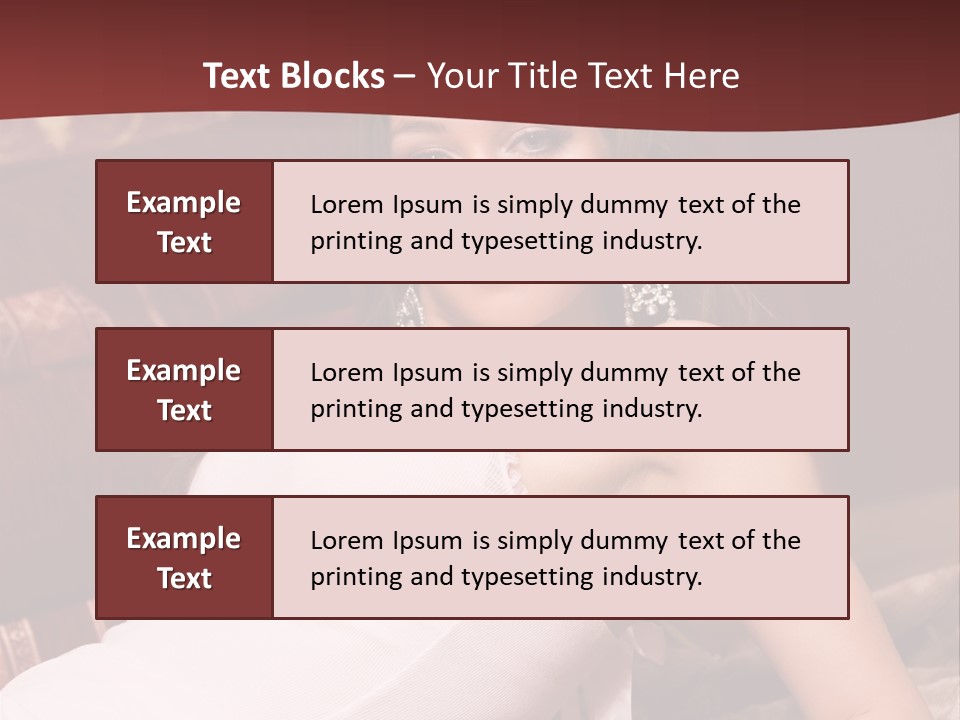 Pink Woman Face PowerPoint Template