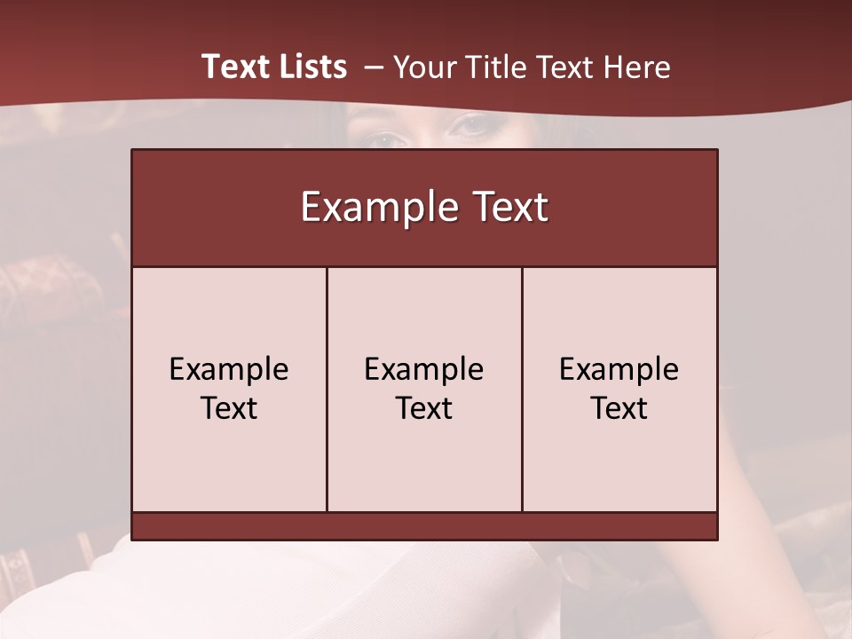 Pink Woman Face PowerPoint Template