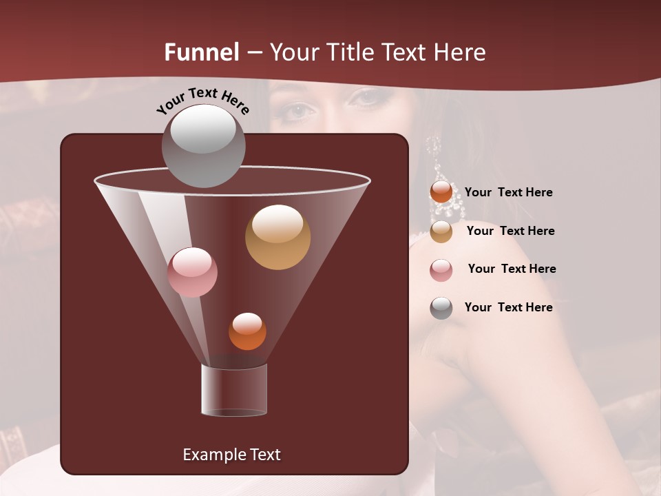 Pink Woman Face PowerPoint Template