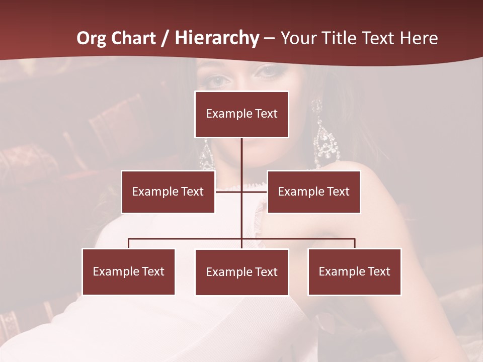 Pink Woman Face PowerPoint Template