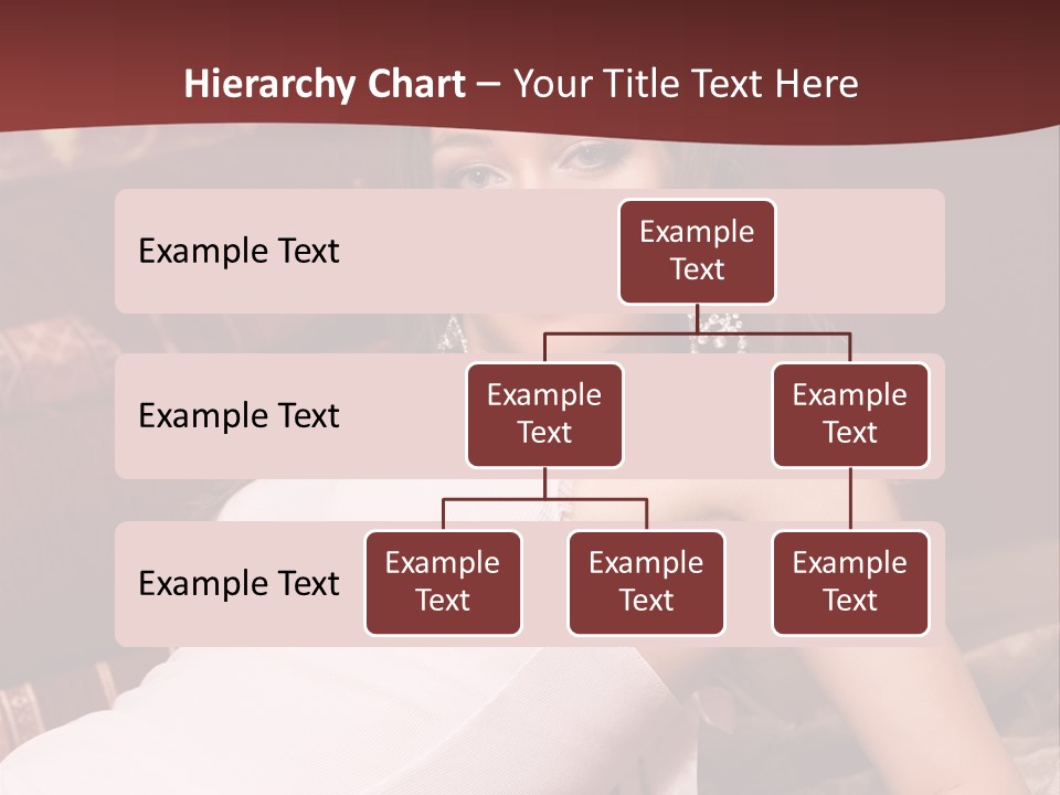 Pink Woman Face PowerPoint Template
