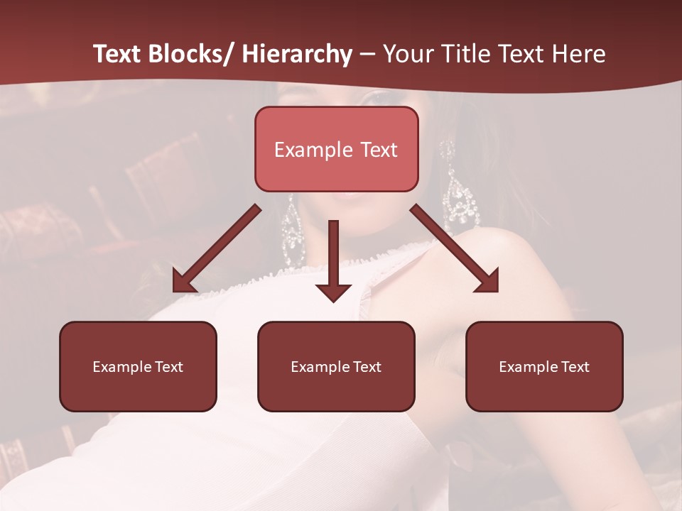 Pink Woman Face PowerPoint Template