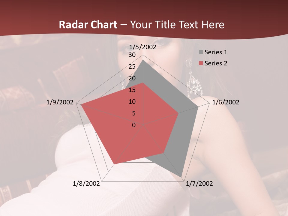 Pink Woman Face PowerPoint Template