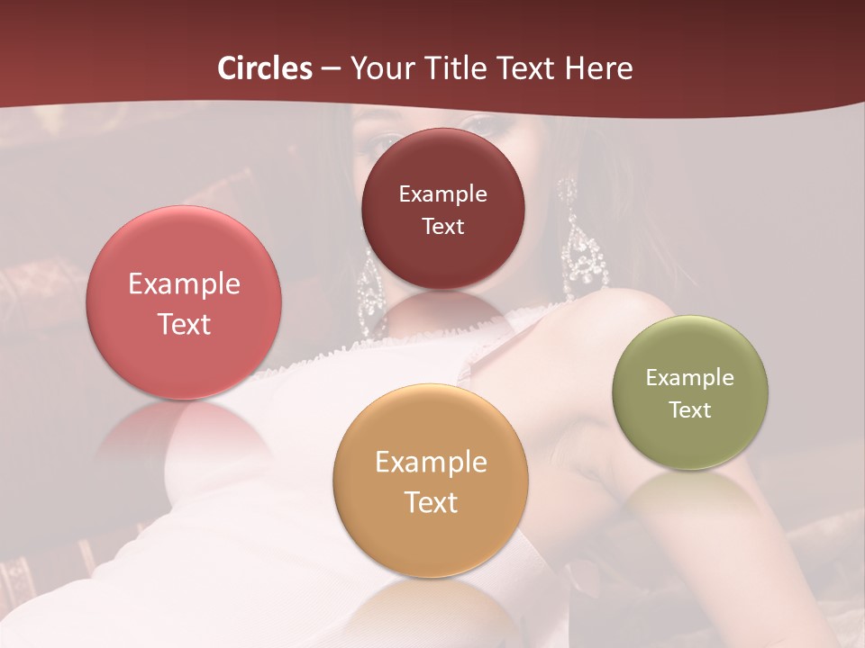 Pink Woman Face PowerPoint Template