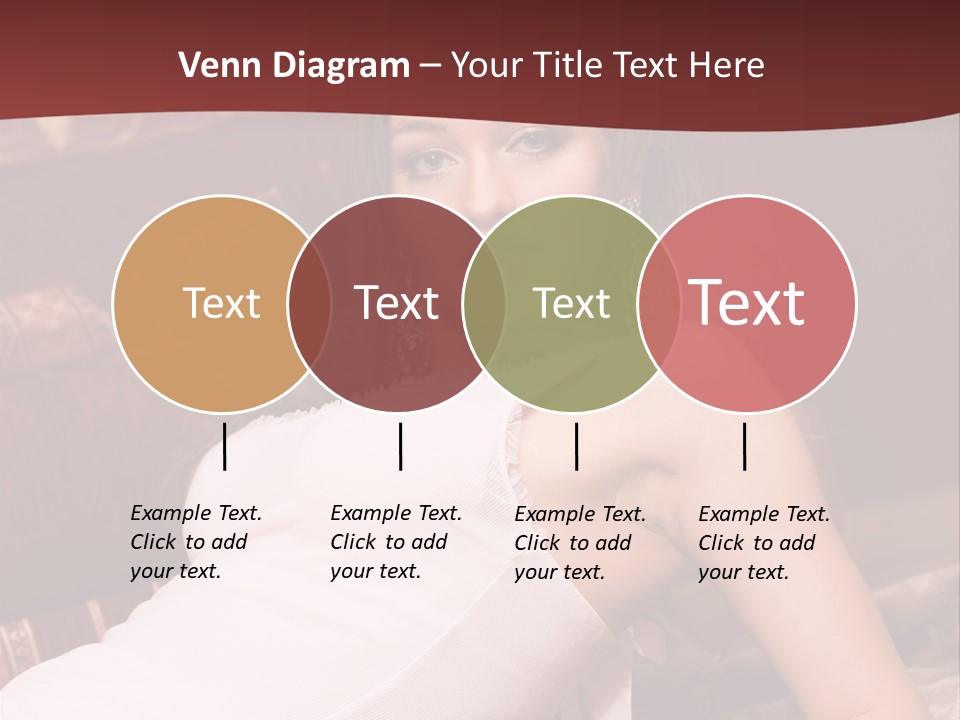 Pink Woman Face PowerPoint Template