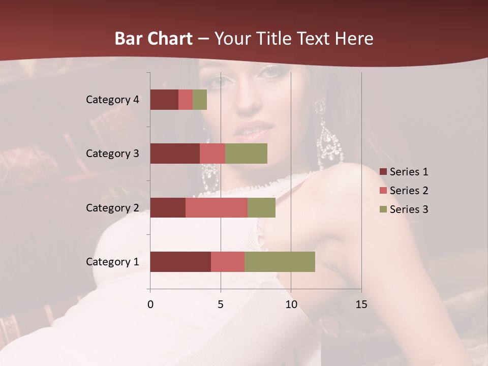 Pink Woman Face PowerPoint Template