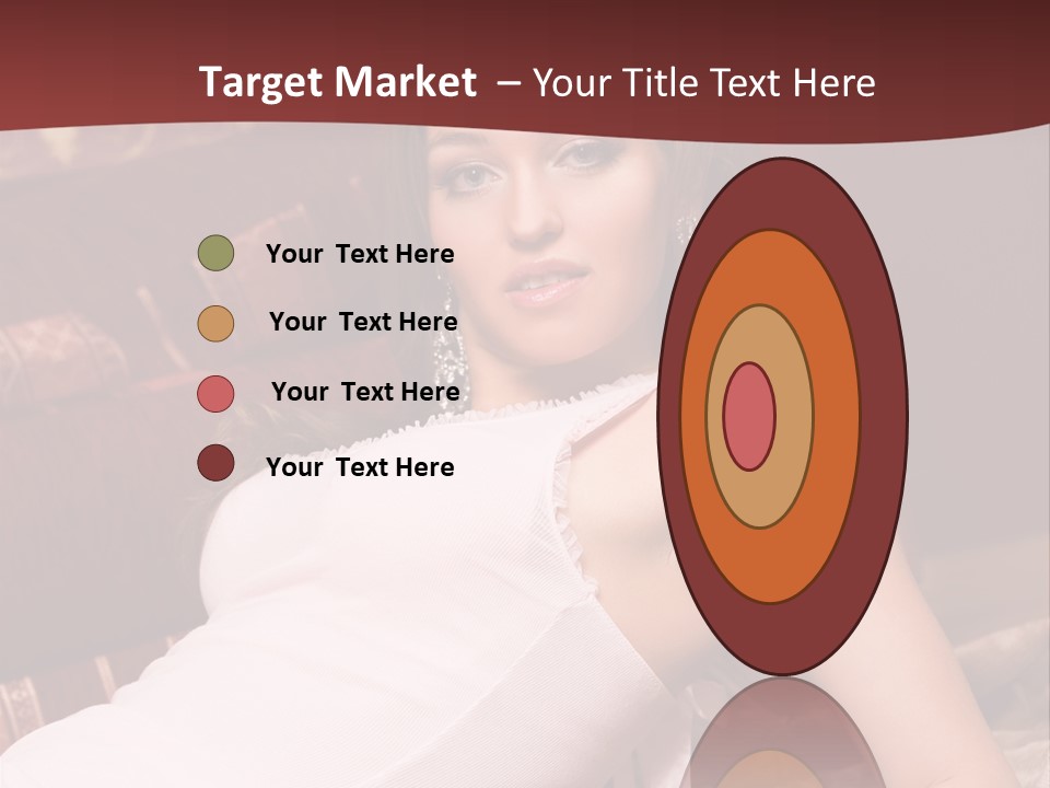 Pink Woman Face PowerPoint Template