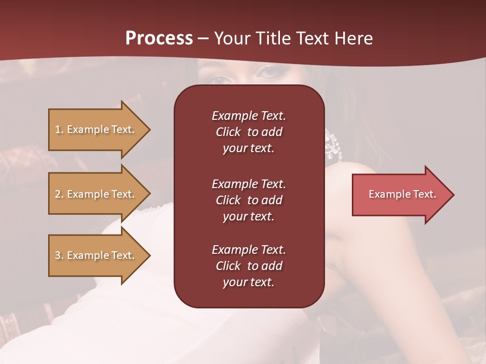 Pink Woman Face PowerPoint Template