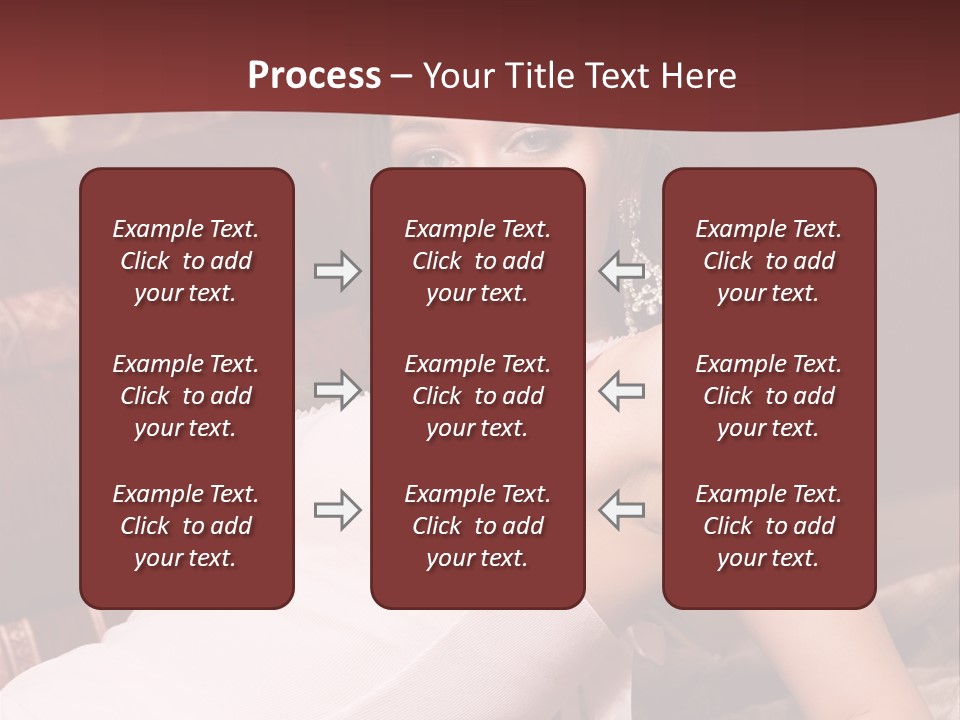 Pink Woman Face PowerPoint Template