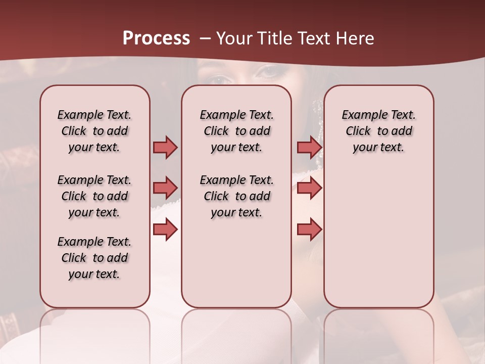 Pink Woman Face PowerPoint Template