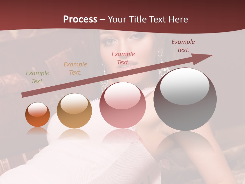 Pink Woman Face PowerPoint Template