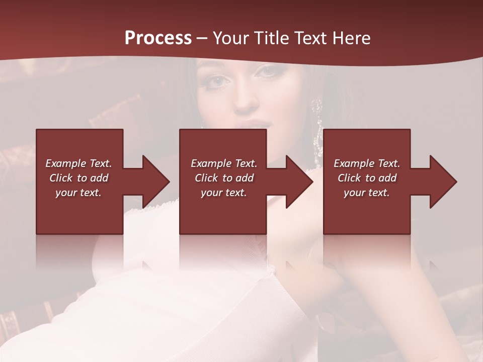 Pink Woman Face PowerPoint Template