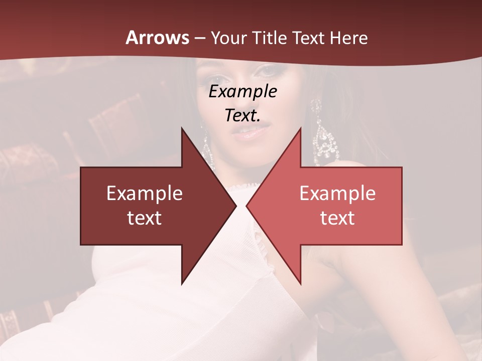 Pink Woman Face PowerPoint Template