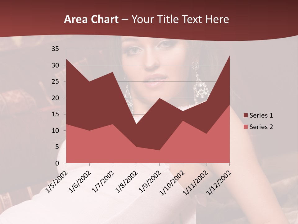 Pink Woman Face PowerPoint Template