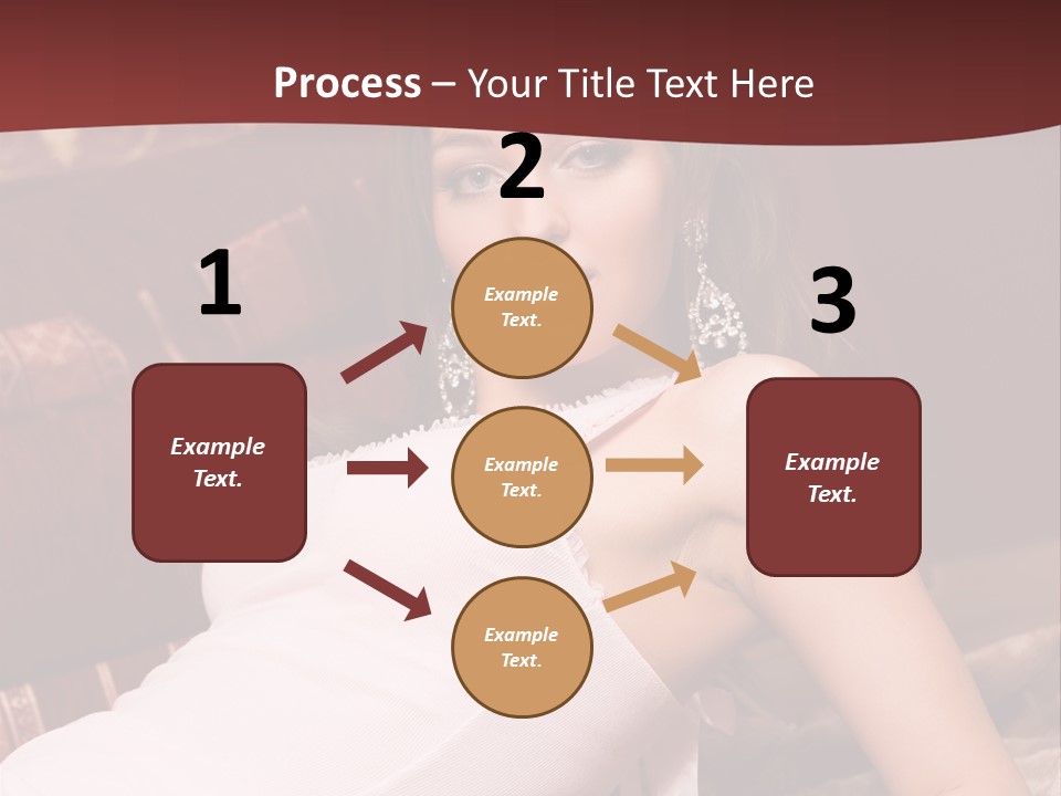 Pink Woman Face PowerPoint Template