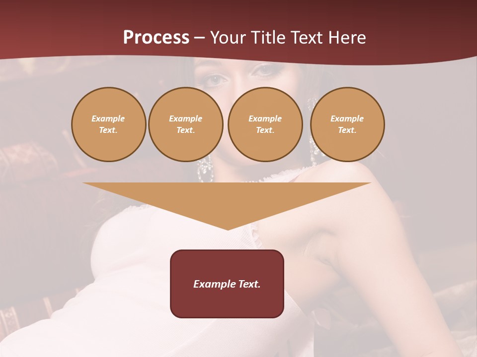 Pink Woman Face PowerPoint Template