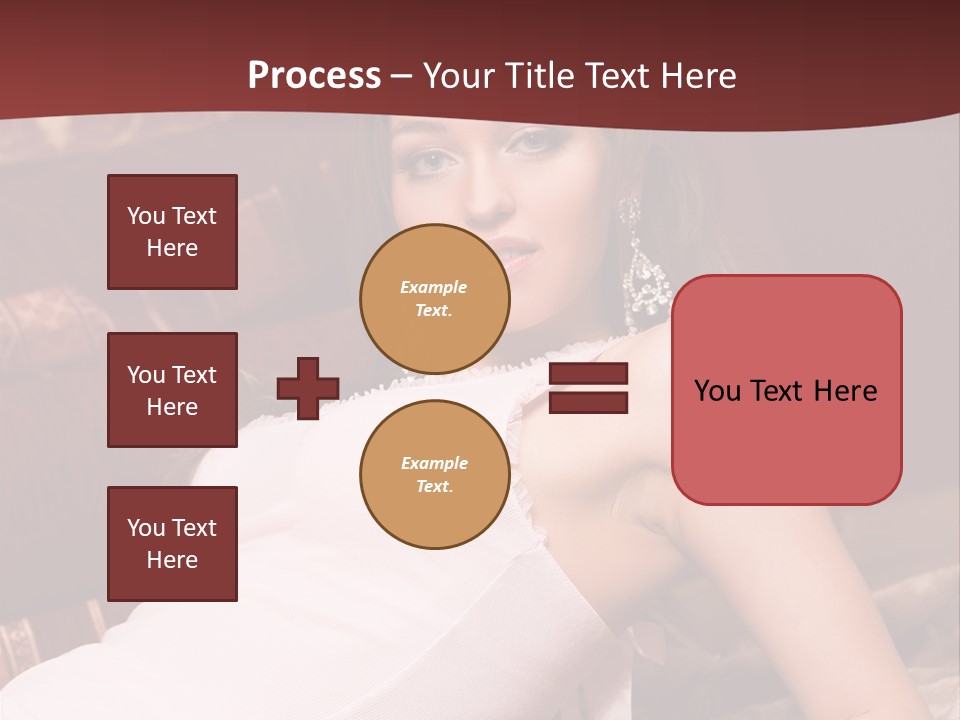 Pink Woman Face PowerPoint Template