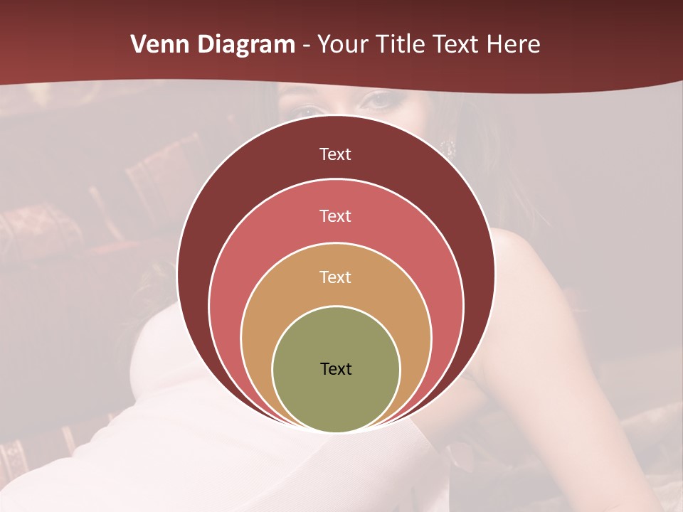 Pink Woman Face PowerPoint Template