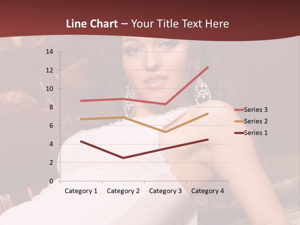 Pink Woman Face PowerPoint Template