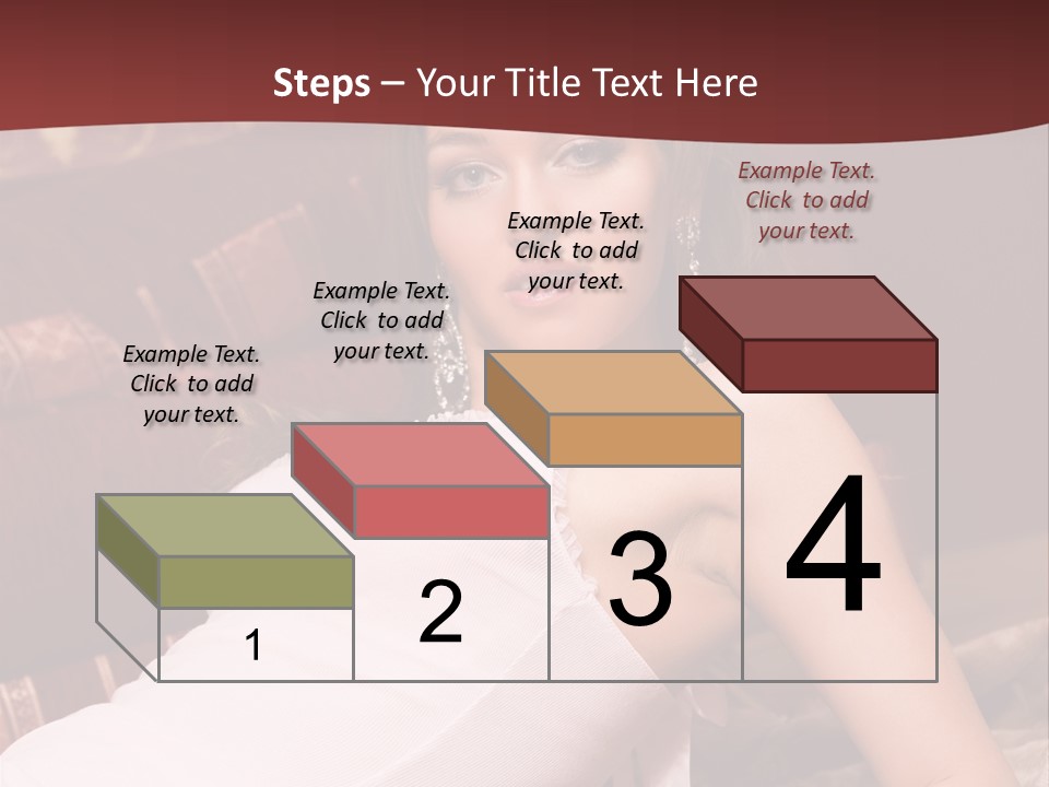 Pink Woman Face PowerPoint Template