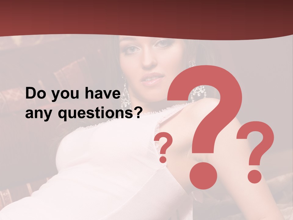 Pink Woman Face PowerPoint Template