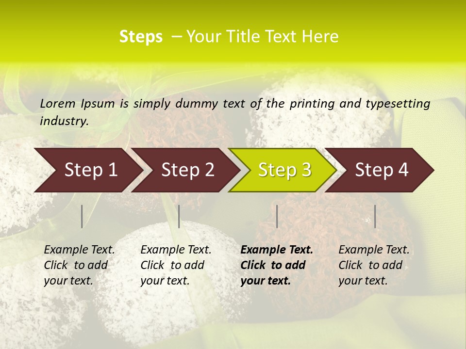 Confectionery Chip Stack PowerPoint Template
