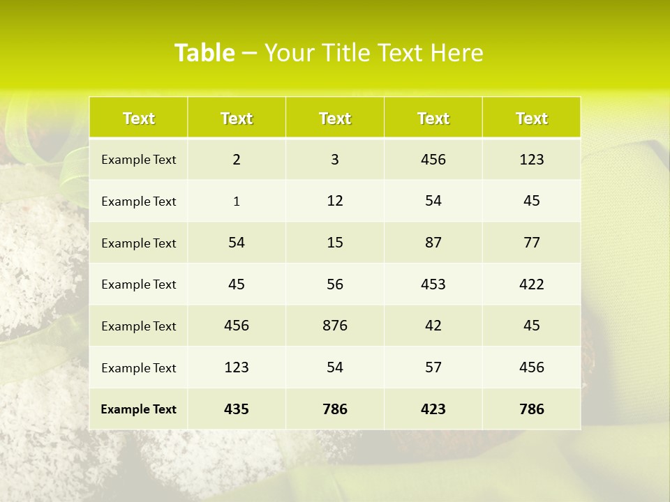 Confectionery Chip Stack PowerPoint Template