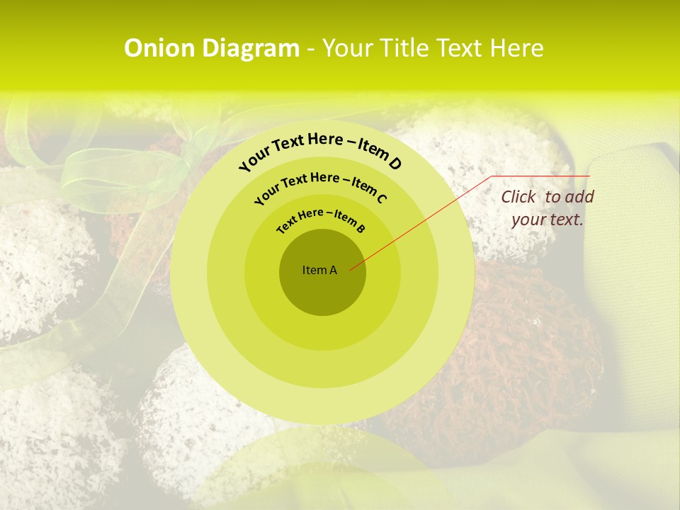 Confectionery Chip Stack PowerPoint Template