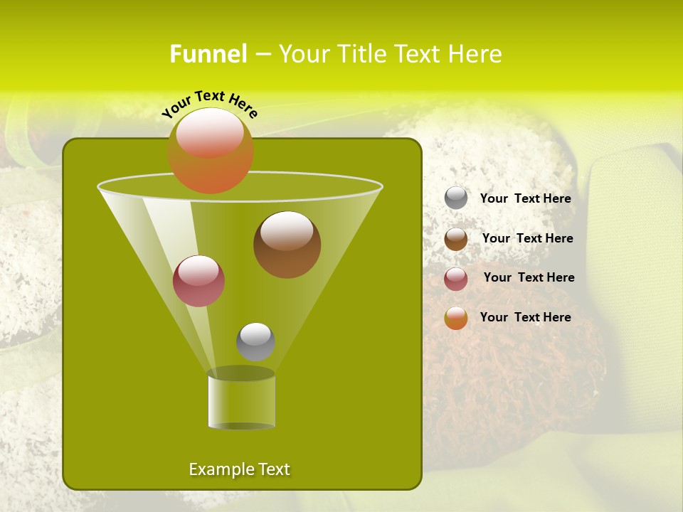 Confectionery Chip Stack PowerPoint Template