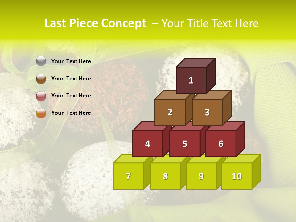 Confectionery Chip Stack PowerPoint Template