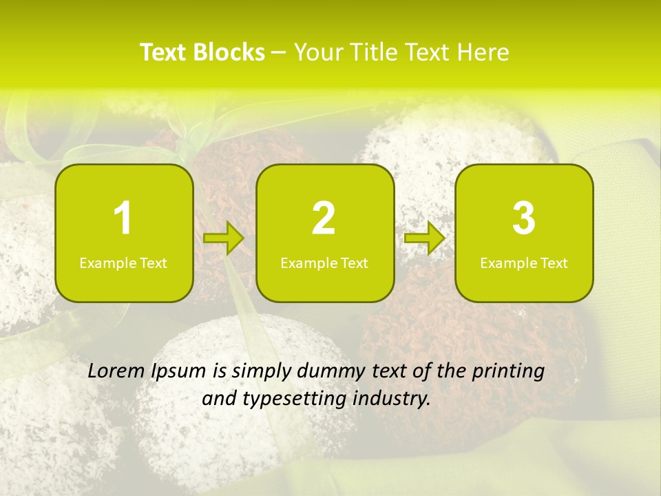 Confectionery Chip Stack PowerPoint Template