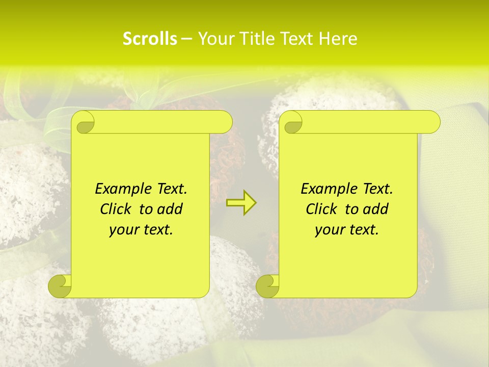 Confectionery Chip Stack PowerPoint Template