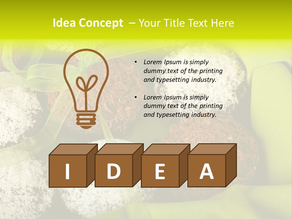 Confectionery Chip Stack PowerPoint Template