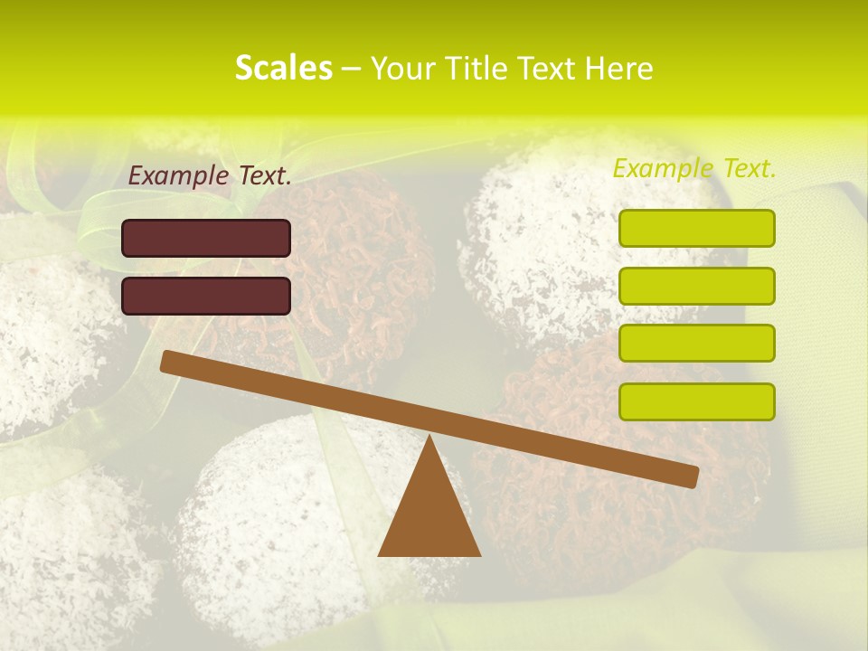 Confectionery Chip Stack PowerPoint Template