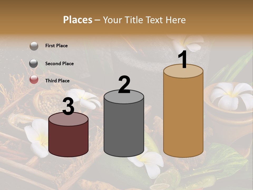 Spa Flowers PowerPoint Template