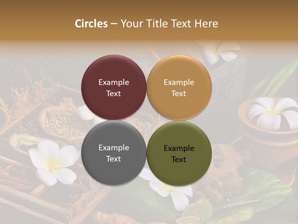Spa Flowers PowerPoint Template
