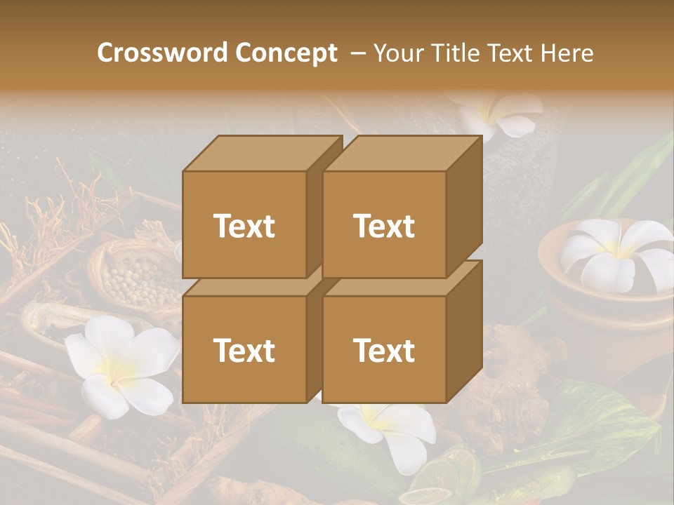 Spa Flowers PowerPoint Template