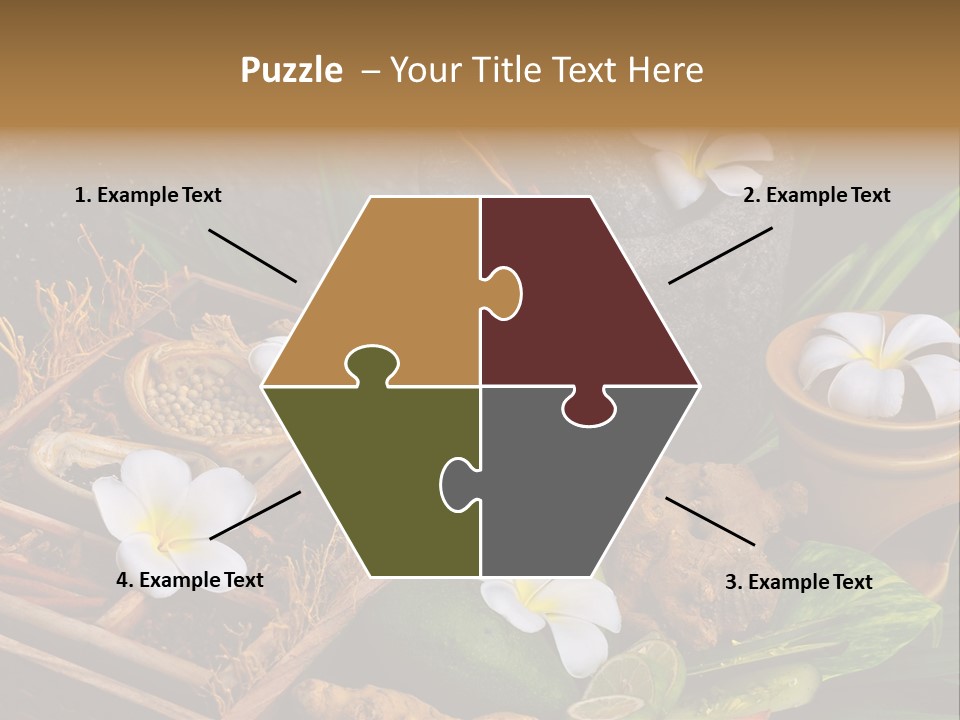 Spa Flowers PowerPoint Template