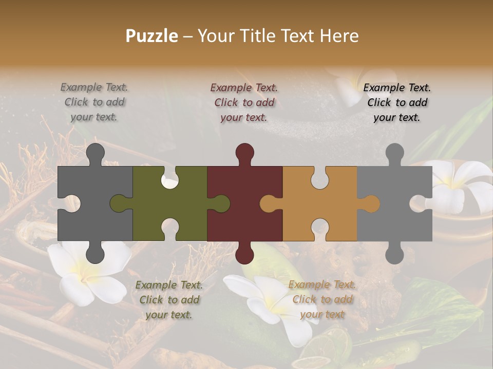 Spa Flowers PowerPoint Template