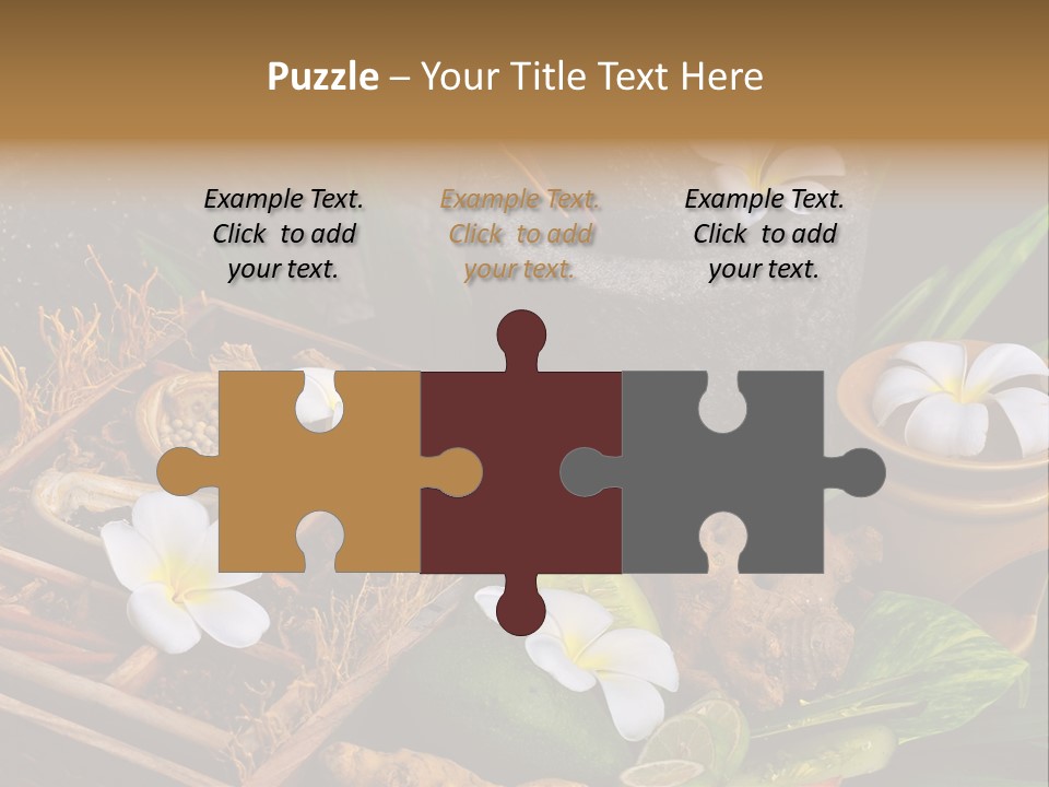 Spa Flowers PowerPoint Template