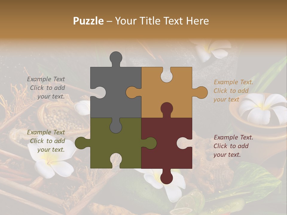 Spa Flowers PowerPoint Template