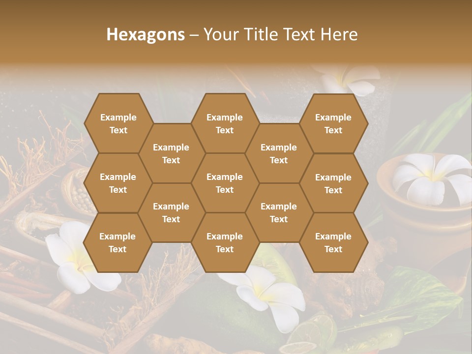 Spa Flowers PowerPoint Template